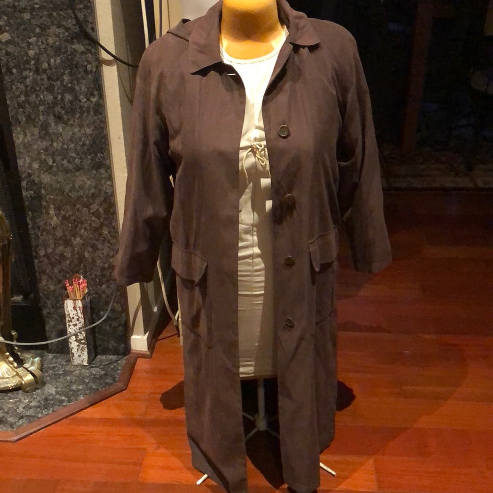 London Fog Maxi Length Overcoat/Raincoat Size Small/Medium